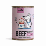 Slow cooked beef dog food