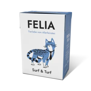 Мокра храна за котки FELIA с телешко и риба